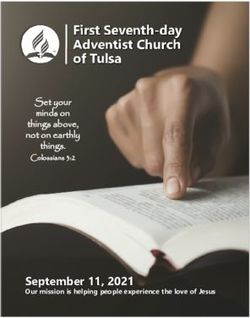 First Seventh-day Adventist Church of Tulsa - Set your minds on things above, not on earthly things - First Seventh-day Adventist Church ...