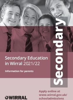 Secondary Education in Wirral 2021/22 - Apply online at www.wirral.gov.uk/ schooladmissions - Wirral ...