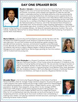DAY ONE SPEAKER BIOS - AZ Health Zone