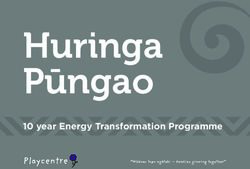 Huringa Pūngao 10 year Energy Transformation Programme - Playcentre