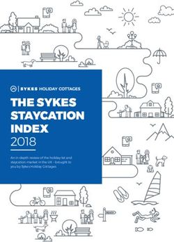 THE SYKES STAYCATION INDEX - 2018 An in-depth review of the holiday let and staycation market in the UK - brought to you by Sykes Holiday Cottages ...