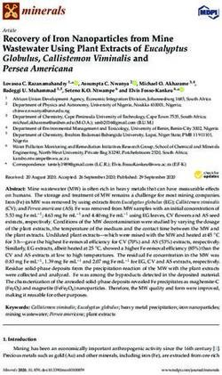 Recovery of Iron Nanoparticles from Mine Wastewater Using Plant Extracts of Eucalyptus Globulus, Callistemon Viminalis and Persea Americana - MDPI
