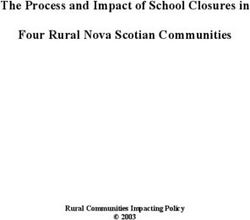 The Process and Impact of School Closures in Four Rural Nova Scotian Communities - Rural Communities Impacting Policy 2003