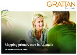 Mapping primary care in Australia - Hal Swerissen and Stephen Duckett - July 2018