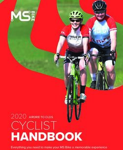HANDBOOK CYCLIST 2020 - Everything you need to make your MS Bike a memorable experience - Convio