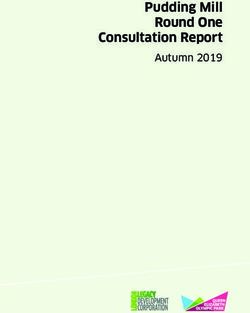 Pudding Mill Round One Consultation Report - Autumn 2019 - Voice ...