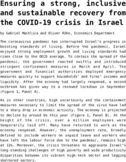 Ensuring a strong, inclusive and sustainable recovery from the COVID-19 crisis in Israel - OECD Ecoscope