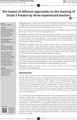 The impact of different approaches to the teaching of Grade 5 fraction by three experienced teachers