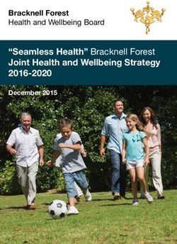 "Seamless Health" Bracknell Forest Joint Health and Wellbeing Strategy 2016-2020 - Bracknell Forest - Bracknell Forest Council