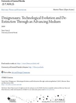 Designosaurs: Technological Evolution and De- Extinction Through an Advancing Medium - STARS
