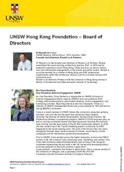 UNSW Hong Kong Foundation - Board of Directors