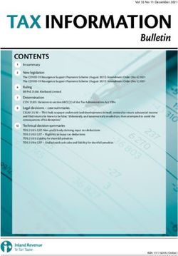 CONTENTS - Inland Revenue