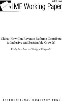 China: How Can Revenue Reforms Contribute to Inclusive and Sustainable Growth? - WP/15/66