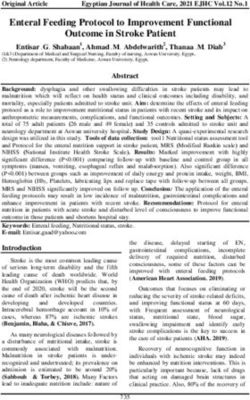 Enteral Feeding Protocol to Improvement Functional Outcome in Stroke Patient
