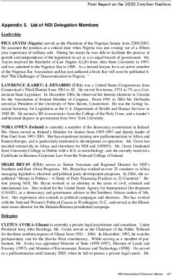 Appendix 5. List of NDI Delegation Members - National ...