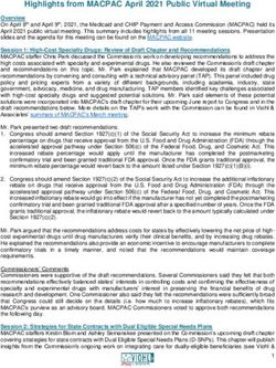 Highlights from MACPAC April 2021 Public Virtual Meeting