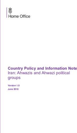 Country Policy and Information Note - Iran: Ahwazis and Ahwazi political groups Version 1.0 - v1.0 (June 2018)