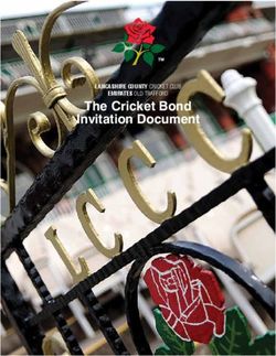 The Cricket Bond Invitation Document - LANCASHIRE COUNTY CRICKET CLUB EMIRATES OLD TRAFFORD