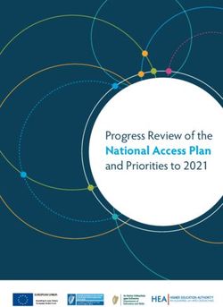 Progress Review of the - National Access Plan