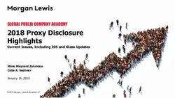 2018 Proxy Disclosure Highlights - GLOBAL PUBLIC COMPANY ACADEMY Mims Maynard Zabriskie Celia A. Soehner - Morgan Lewis