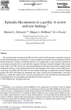 Episodic-like memory in a gorilla: A review