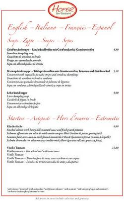 English-Italiano -Fran&ccedil;ais-Espanol - Soups-Zuppe - Soupes - Sopas - Hofer der Stadtwirt