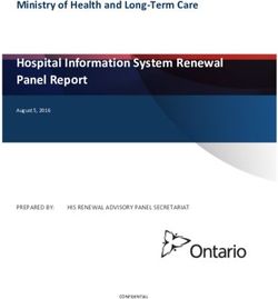 Hospital Information System Renewal Panel Report - Ministry of Health and Long-Term Care - Ontario Hospital ...