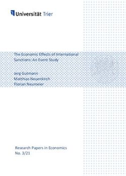 The Economic Effects of International Sanctions: An Event Study Jerg Gutmann Matthias Neuenkirch Florian Neumeier Research Papers in Economics No ...