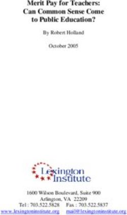 Merit Pay for Teachers: Can Common Sense Come to Public Education? - By Robert Holland October 2005 - 1600 Wilson Boulevard, Suite 900 Arlington ...