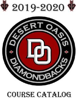 2019-2020 Course Catalog - Desert Oasis High School
