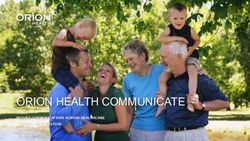 ORION HEALTH COMMUNICATE - SECURE COMMUNICATIONS ACROSS HEALTHCARE TRAINING PRESENTATION - SYNCRONYS