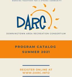 PROGRAM CATALOG SUMMER 2021 - REGISTER ONLINE AT WWW.DARC.INFO - Downingtown Area ...
