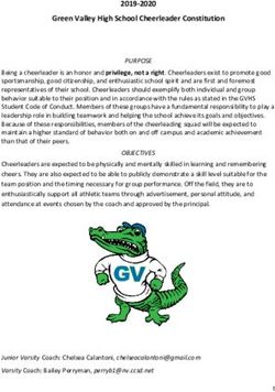 Green Valley High School Cheerleader Constitution