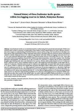 Natural history of three freshwater turtle species within two logging reserves in Sabah, Malaysian Borneo