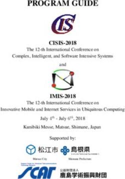 PROGRAM GUIDE CISIS-2018 - Leonard Barolli Laboratory