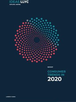 2020 CONSUMER TRENDS IN - REPORT - ideas llyc