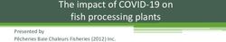 The impact of COVID-19 on fish processing plants - Presented by P&ecirc;cheries Baie Chaleurs Fisheries (2012) Inc.