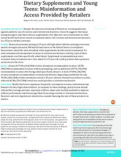 Dietary Supplements and Young Teens: Misinformation and Access Provided by Retailers - American Academy ...