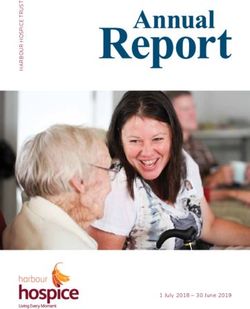 July 2018 - 30 June 2019 - Harbour Hospice