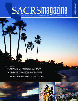 FRANKLIN D. ROOSEVELT DO? - WHAT WOULD CLIMATE CHANGE INVESTING
