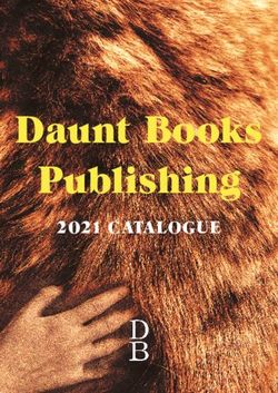 Daunt Books Publishing - 2021 CATALOGUE