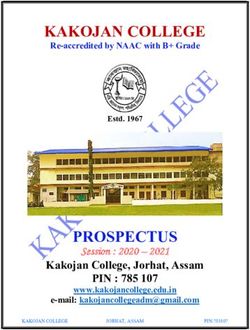KAKOJAN COLLEGE Re-accredited by NAAC with B+ Grade - PROSPECTUS