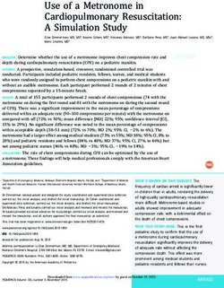 Use of a Metronome in Cardiopulmonary Resuscitation: A Simulation Study