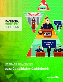 2022 Candidates Guidebook - MANITOBA MUNICIPAL RELATIONS - Province of Manitoba