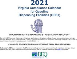 2021 Virginia Compliance Calendar for Gasoline Dispensing Facilities (GDFs) - Virginia.gov