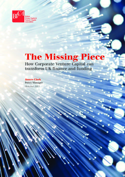 The Missing Piece How Corporate Venture Capital can transform UK finance and funding