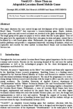 VestiGO! - More Than an Adaptable Location-Based Mobile Game