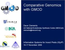 Comparative Genomics with GMOD - Dave Clements US National Evolutionary Synthesis Center (NESCent)