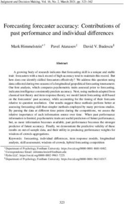Forecasting forecaster accuracy: Contributions of past performance and individual differences
