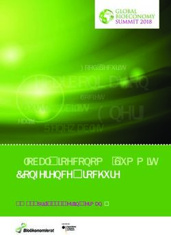 Global Bioeconomy Summit Conference Brochure - 19-20 April 2018, Berlin, Germany - Global Bioeconomy Summit 2018